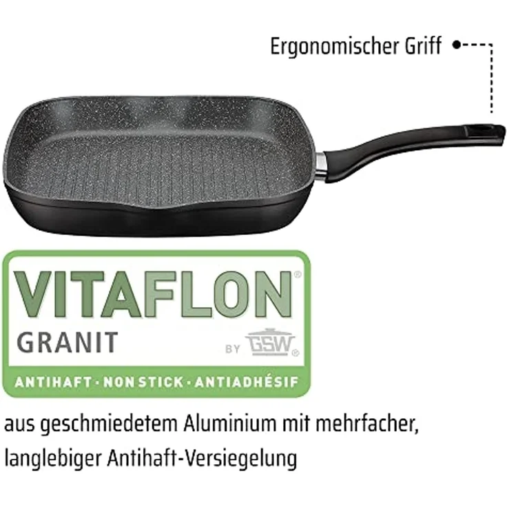 GSW Pfannen-Set Gourmet Granit 3teilig – Bild 3