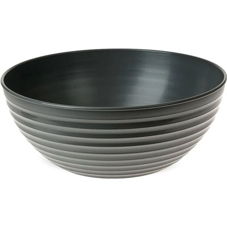 matches21 HOME & HOBBY Blumentopf Pflanzschale Blumenschale Grabschale grau 28 cm (1 St) – Bild 2