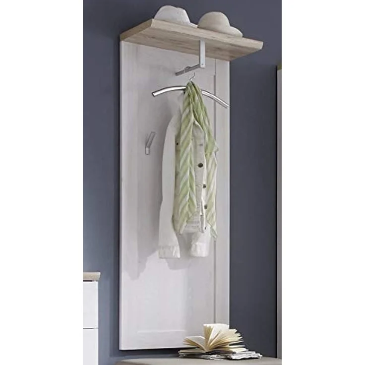 moebel-dich-auf Garderoben-Set ELEGANCE, (Komplett-Set, 5-St, Spiegel + Schuhkommode + Paneel + Bank + Hochschrank), im Landhausstil – Bild 7