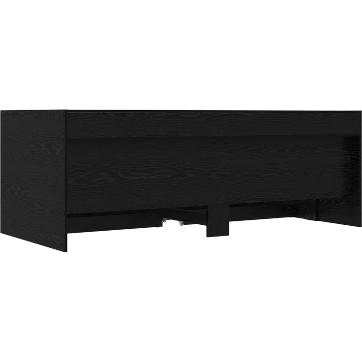 vidaXL Tagesbett mit Schubladen mit Regal Schwarze Eiche Holzwerkstoff 3429643 – Bild 6
