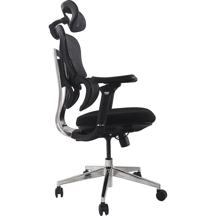 Equip Ergonomischer Premium-Bürostuhl mit Kopfstütze und Armlehnen, Schwarz – Bild 5