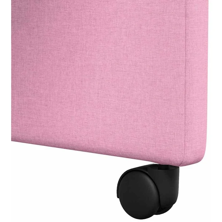 vidaXL Esszimmerstühle mit Rollen 2 pcs Rosa 58 x 65 x 94 cm Stoff 42017838 – Bild 8
