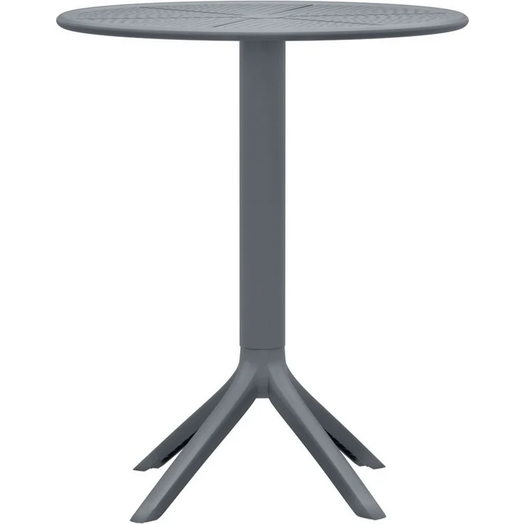 TPFLiving Beistelltisch Sevara (Pflegeleicht und langlebig, Wetterfest & UV-beständig – ideal für den Außenbereich), Maße (TxBxH): 60 x 60 x 76cm - Farbe: anthrazit – Bild 5