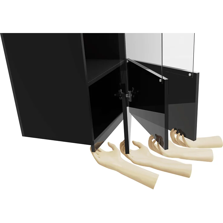 Kommode Calabrini BR01 (Farbe: Cashmere, mit weißer LED Beleuchtung) – Bild 5