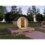 Vente-unique - Gartensauna 4 Personen - 185 x 180 x 190 cm - ISOKYRO