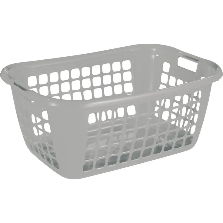 Sunware Wäschekorb Basic 79L silber Wäschebox Wäschesammler
