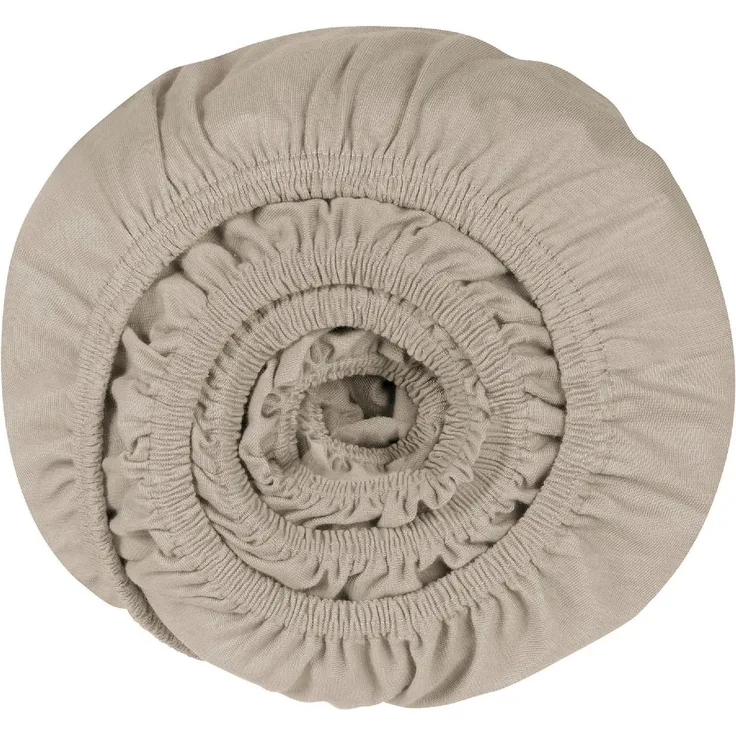 Schiesser 'Flexi' Spannbettlaken mit Gummizug, Jersey / Elasthan, Silber, 90x200 cm