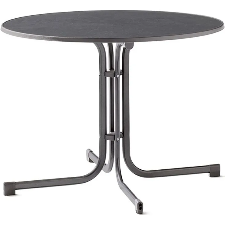 Klapptisch >Boulevard< in Schiefer anthrazit, mecalit®-PRO - 72x99 cm (HxD)
