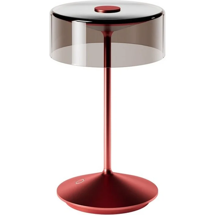 SIGOR LED Tischleuchte Akku-Glasleuchte NUMOTION kirschrot, Dimmbar, LED fest integriert, Warmweiß – Bild 4