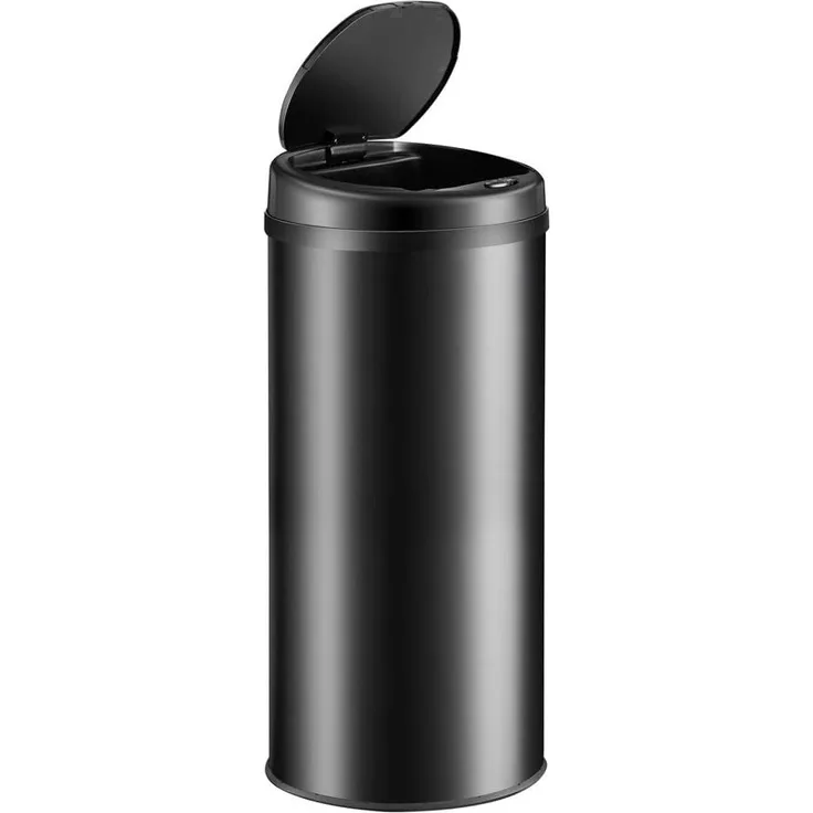 MONZANA® LED Sensormülleimer Schwarz 40 L