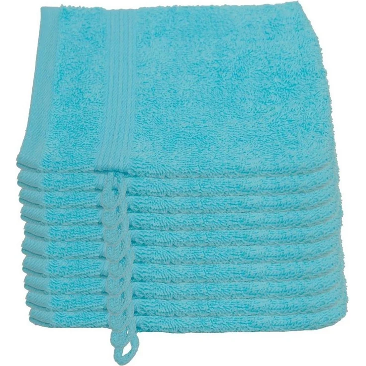 Julie Julsen Waschhandschuh 10-Waschhandschuh-Babyblau-Waschhandschuh 15 x 21 cm (10-tlg) – Bild 1