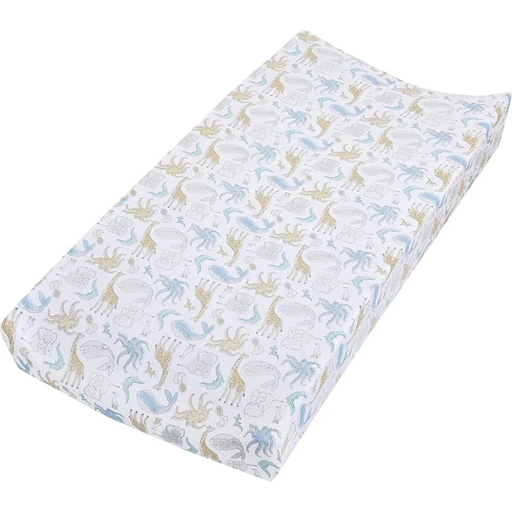 aden + anais™ essentials Baumwoll-Musselin-Wickelauflagenbezug natural history