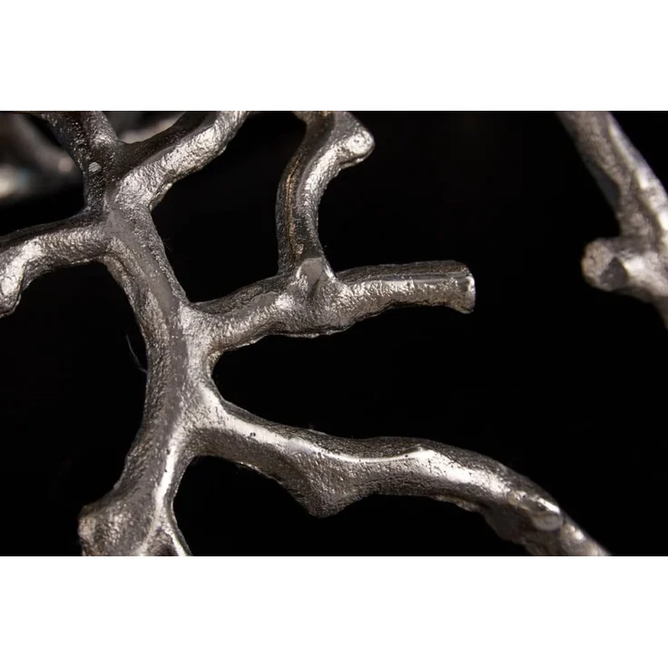 Stilvoller Kerzenständer CANDELA 60cm silber Aluminium Kerzenhalter – Bild 6