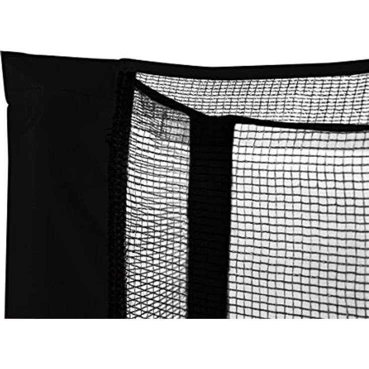 SixBros. SixJump 1,40 M Gartentrampolin Schwarz, mit Sicherheitsnetz und verzinktem Stahlrahmen, max. Belastbarkeit 80 kg – Bild 3