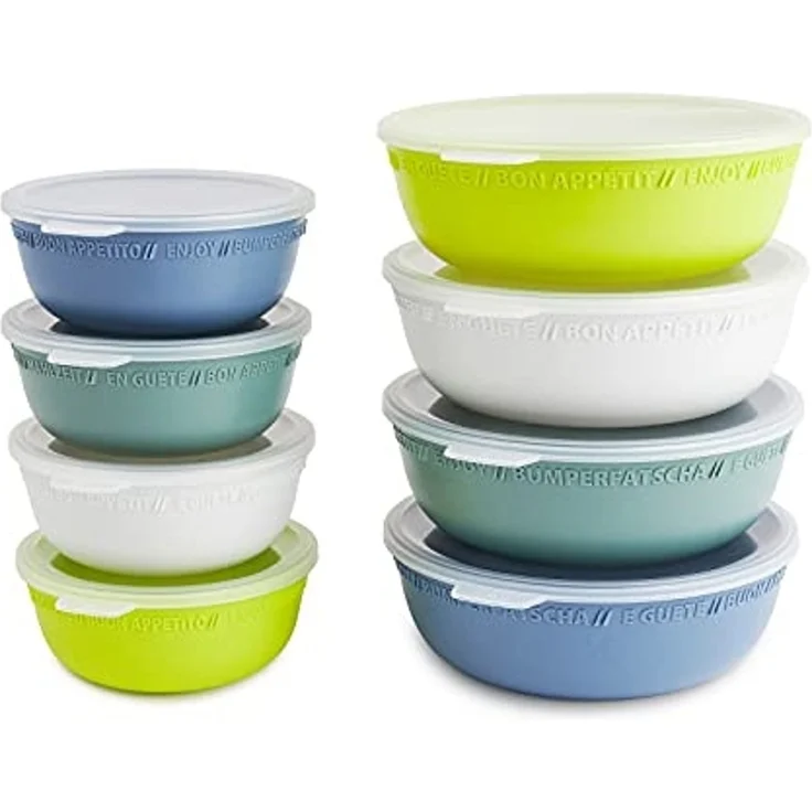 Rotho Schüssel mit Deckel 1,02 L Tresa mistletoe weiß Vorratsdose Frischhaltedose Kühlschankdose – Bild 6