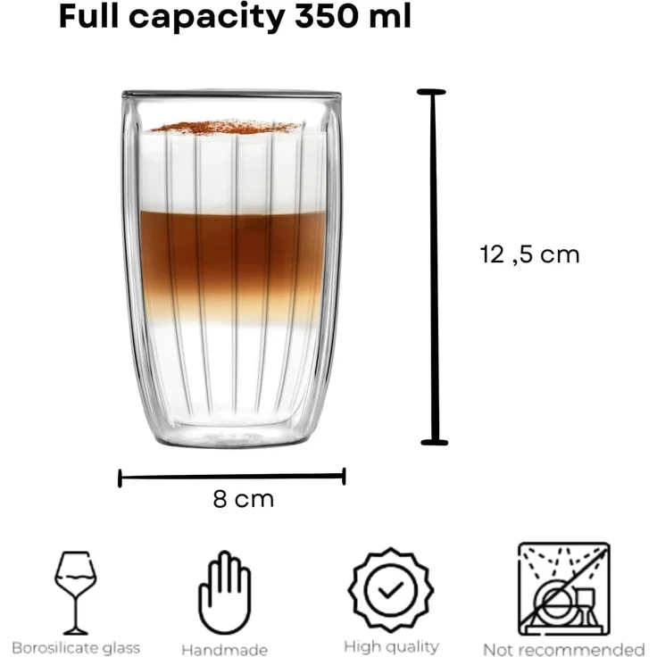 Vialli Design 2er-Set Highball-Gläser Tulip 350 ml 8968 – Bild 2