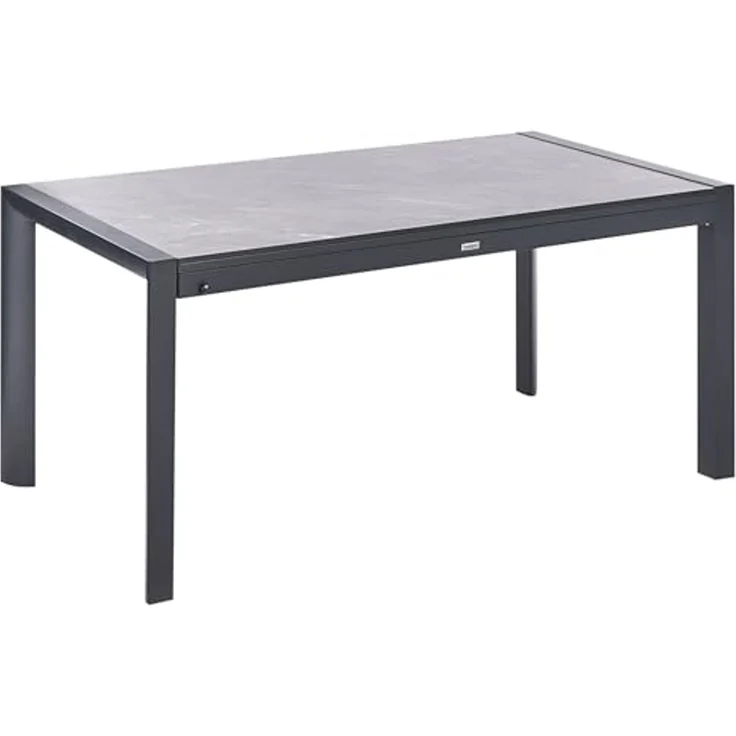 Ausziehbarer Gartentisch BINASCO 160 220 cm 90 cm Steinoptik Grau – Bild 1