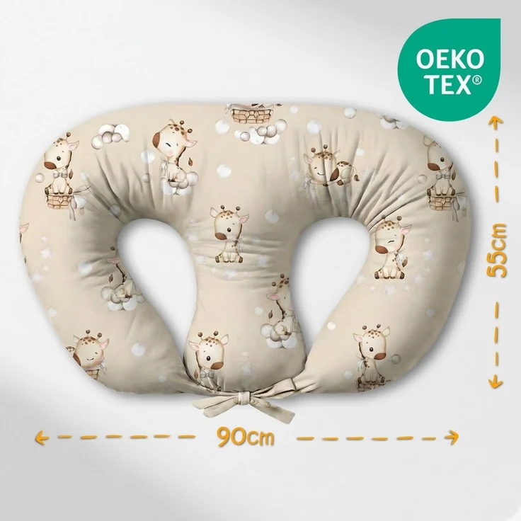 Totsy Baby Stillkissen Breastfeeding Pillow XXL for Twins - Twin Nursing Cushion – Bild 2