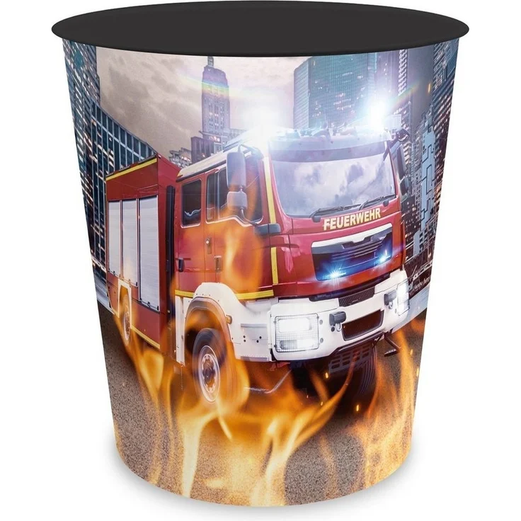 itenga Papierkorb itenga Papierkorb für Kinder - Motiv Feuerwehr - ca. 11 Liter – Bild 4