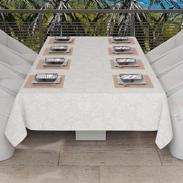 PETTI Artigiani Italiani - Tagesdecke für Einzelbett, Frühling und Sommer, leichte Decke für Einzelbett, Bettdecke, Spitze, Rosen, Taupé, 100% Made in Italy – Bild 6