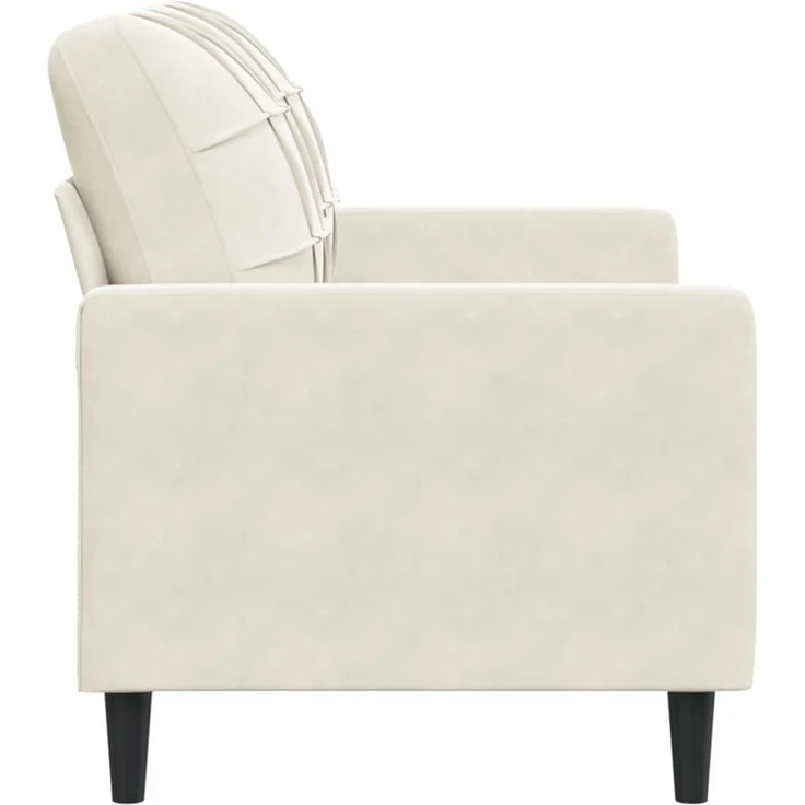 vidaXL 2-Sitzer-Sofa Creme 120 cm Samt 4007622 – Bild 4