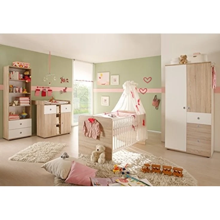 Bega 'WIKI' 4-tlg. Babyzimmer-Set sonoma eiche/sägerau – Bild 1