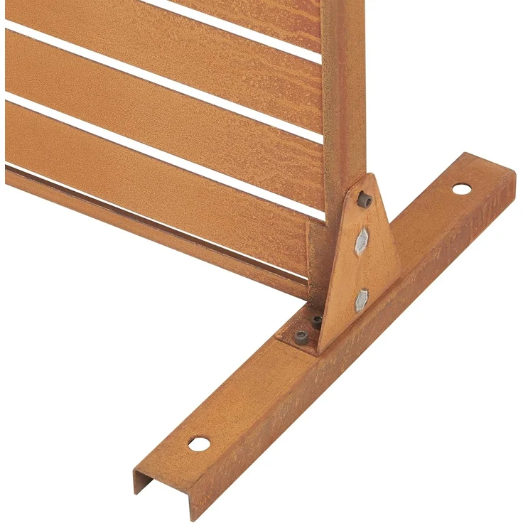 Trennwand Nodepp Cortenstahl 180x120 cm Edelrost [casa. pro] – Bild 7