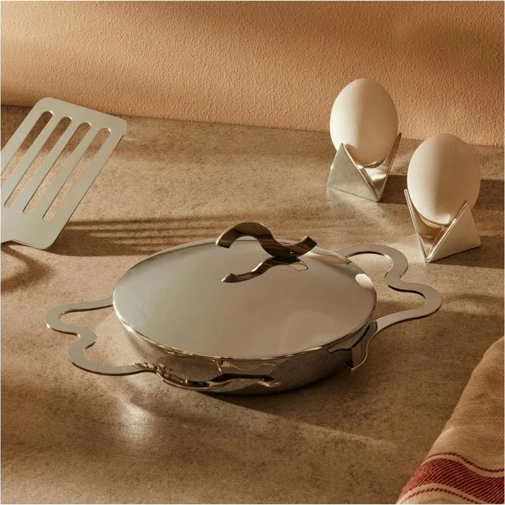 Alessi Bratpfanne Tegamino Eierpfännchen, Edelstahl (1-tlg) – Bild 2