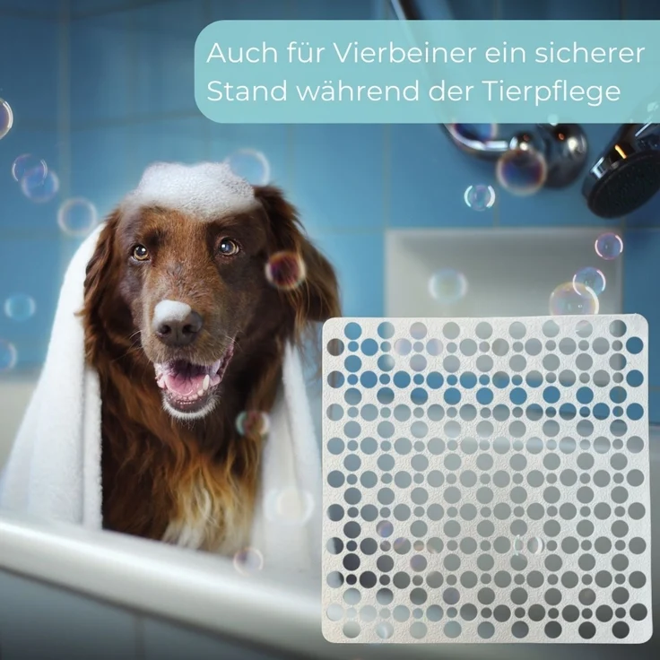 2er Set Duschmatte Rutschfest Duschwanneneinlage Antirutschmatte Dusche Rutschfeste Badematte Duscheinlage Duschvorleger Rutschmatte 53x53 cm – Bild 7
