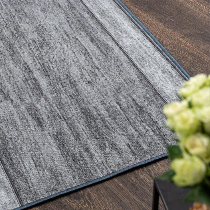 Mazovia Läufer Läufer Teppichläufer Brücke - Vorzimmer Küche - Grau, 67 x 100 cm, Kurzflor, Rutschfest, Meterware, Verschiedene Größen – Bild 2