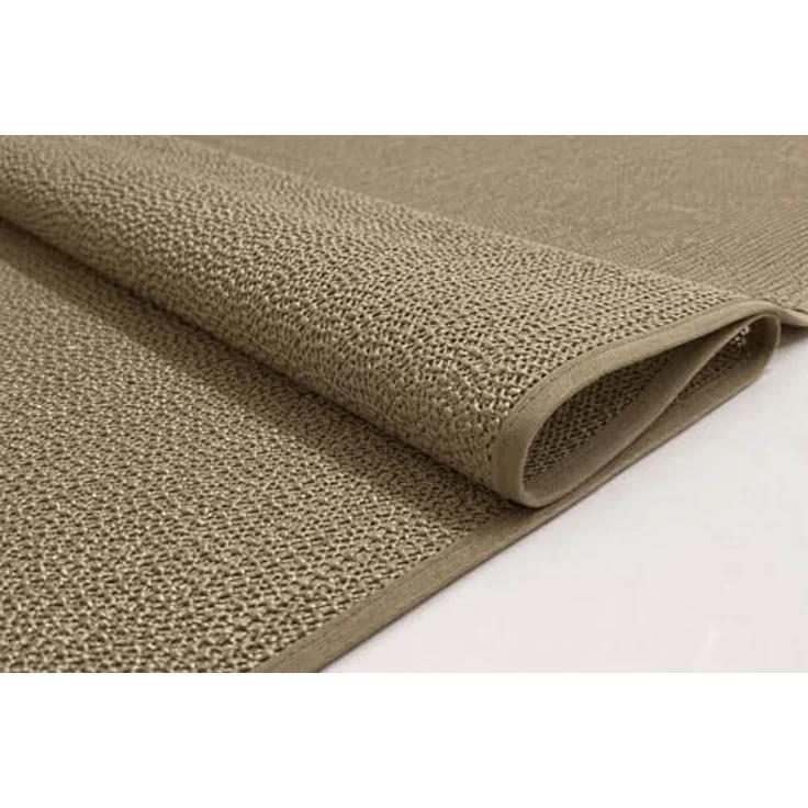 Brandsseller Gartentischdecke Ø 140 cm Tischdecke mit Paspel Outdoor Tischtuch rund Weichschaum für Garten, Terrasse, Balkon wetterfest rutschfest - Cappuccino – Bild 4