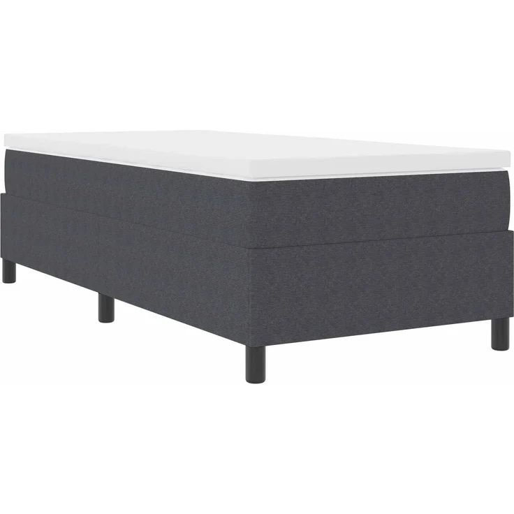 vidaXL Plattformbettgestell Dunkelgrau 100 x 200 cm Cordstoff 3337393 – Bild 4