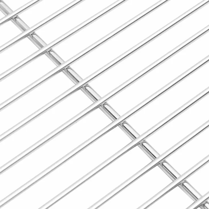 vidaXL Grillrost Silber 40x35 cm Edelstahl 42008311 – Bild 4
