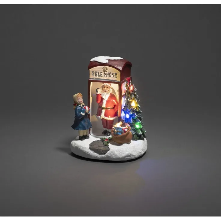 Konstsmide LED Szenerie Weihnachtsmann 12,5 cm x 11,5 cm x 16,5 cm
