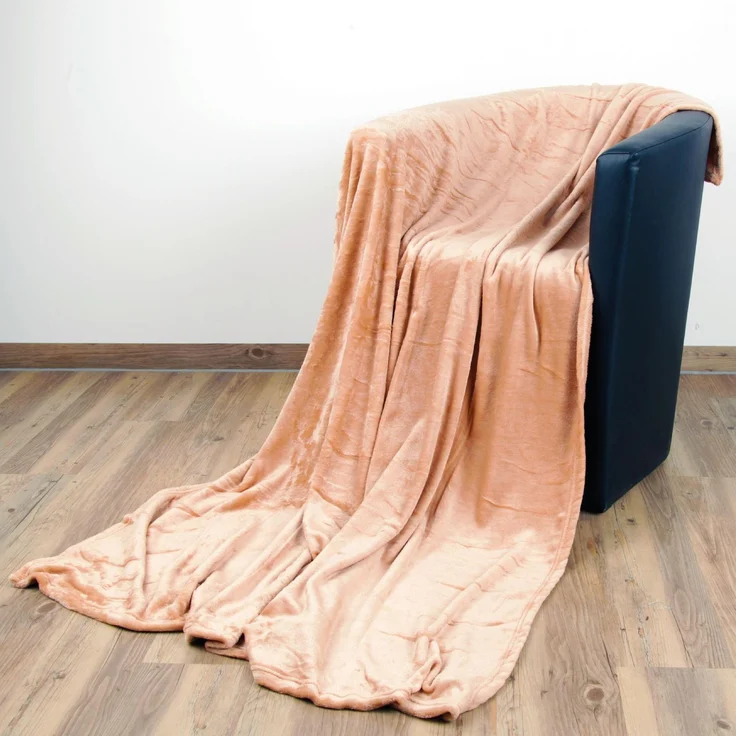 Kuscheldecke "Celina" Nougat 130x170 cm – Bild 1