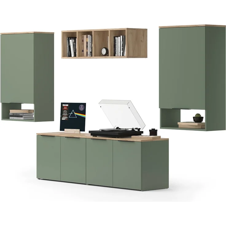 Wohnwand Wido Grün 5 Teile Vicco – Bild 5