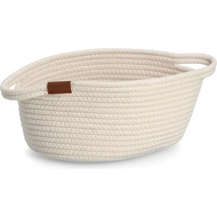 Zeller Present Aufbewahrungskorb, Baumwolle/Polyester, natur, ca. 29 x 21 x 14,5 cm – Bild 4
