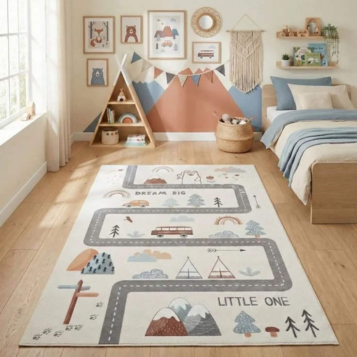 Carpettex Kinderteppich Straßen Spielteppich Kinder, Rechteckig, Höhe: 8 mm – Bild 4