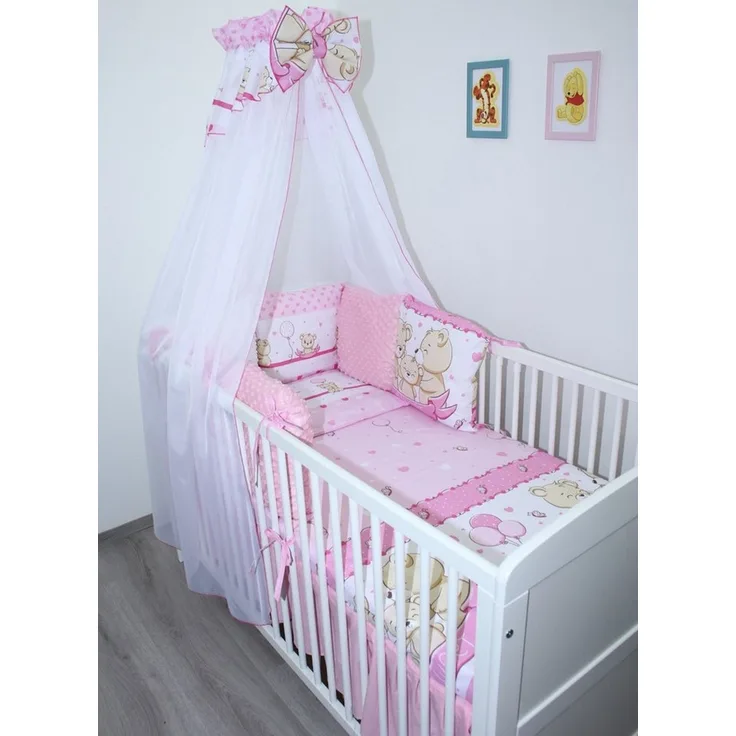 Primawela Babybettwäsche Bettwäsche Bettset MINKY - 6 x Kissen -6t -Nestchen Chiffon Himmel- 11