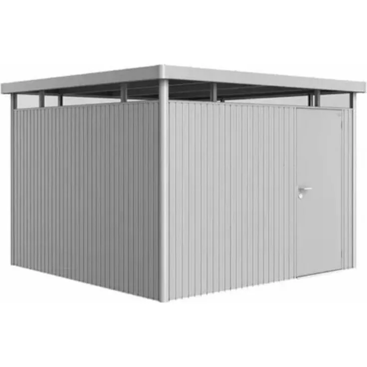 Biohort Gerätehaus Highline 315 x 315 cm Gartenhaus (Breite x Tiefe) lieferbar in 3 Farben silber-metallic