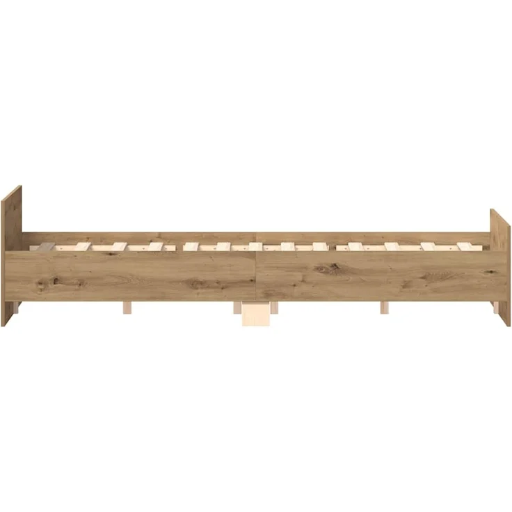 vidaXL Bettgestell ohne Matratze Artisan-Eiche 120x200cm Holzwerkstoff 3328733 – Bild 7