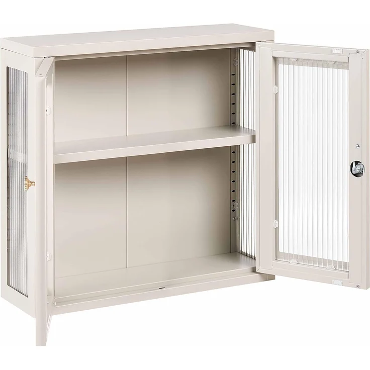Wandschrank HARLYN 60 cm Metall Beige – Bild 4