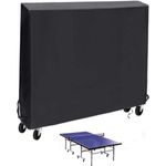 Landrip Tischtennisplatte Schutzhülle Oxford Gewebe UV-Beständig 165x70x185CM