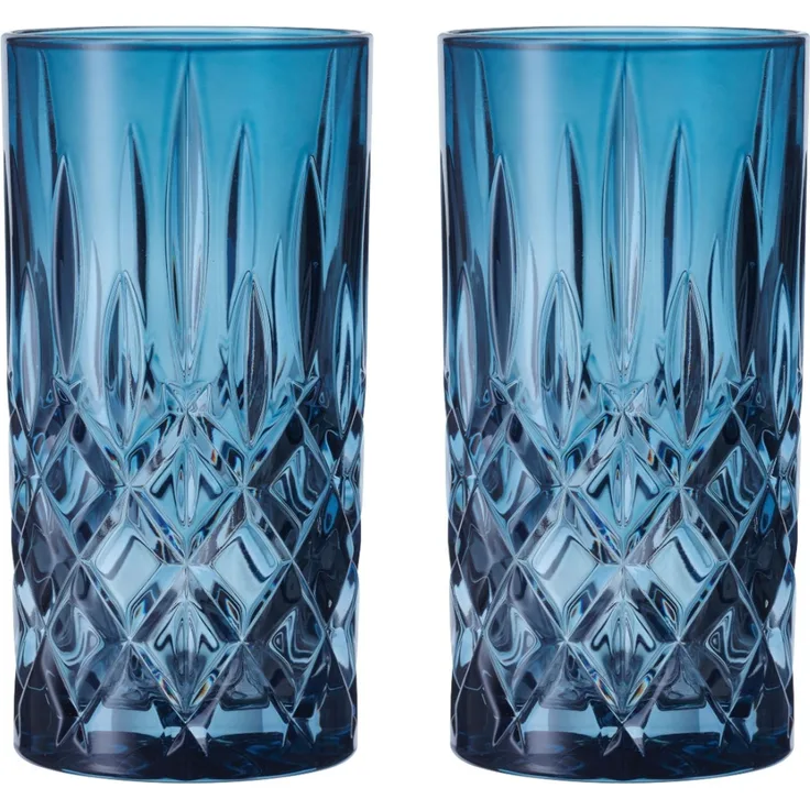 NACHTMANN 105441 NOBLESSE Longdrinkglas VINTAGE BLAU 2er Set