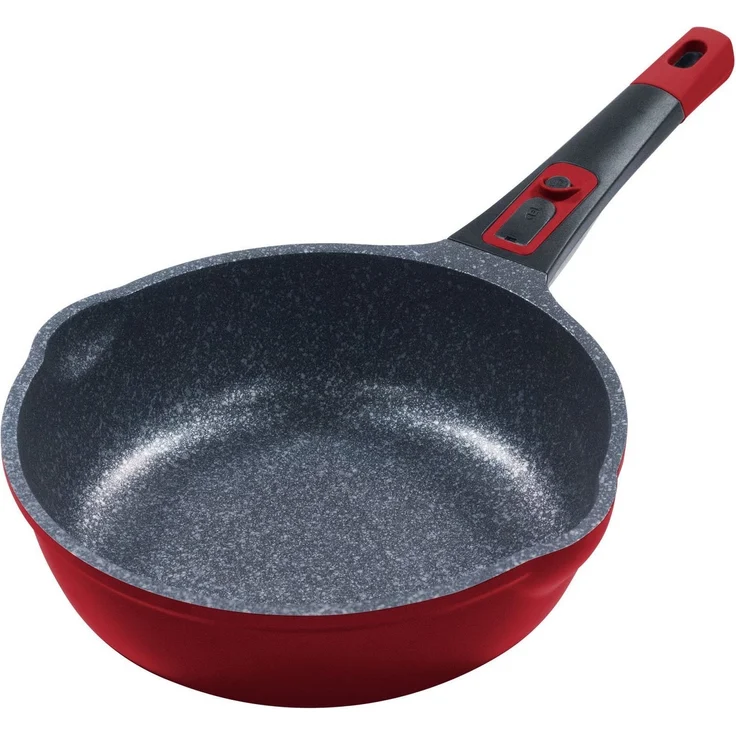 KING Pfannen-Set Moonscape, Aluminiumguss (Set, 5-tlg, je 1 Pfanne Ø 20/24/28/24 cm, H: 4,5/5/5,5/7,5 cm, - 1/1,9/2,5/2,8 l), abnehmbarer Griff, MOONSCAPE-Beschichtung, Induktion – Bild 2