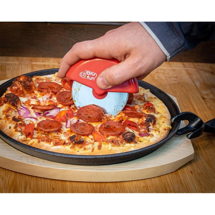 Ø30.5 Pizzaschaufel Pizzaheber Pizzaschneider Pizzamesser Pizzarad Set Cutter – Bild 2