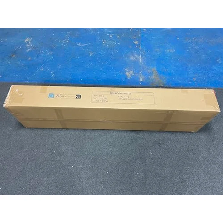 LITTLE TREE Konsolentisch mit Metallgestell, 140 cm Sofatisch im Industrial Landhausstil, Hoher Eintrittstisch für Flur & Wohnzimmer, Rustikale Holzoptik, Stabile Konstruktion, Rustikales Braun – Bild 10