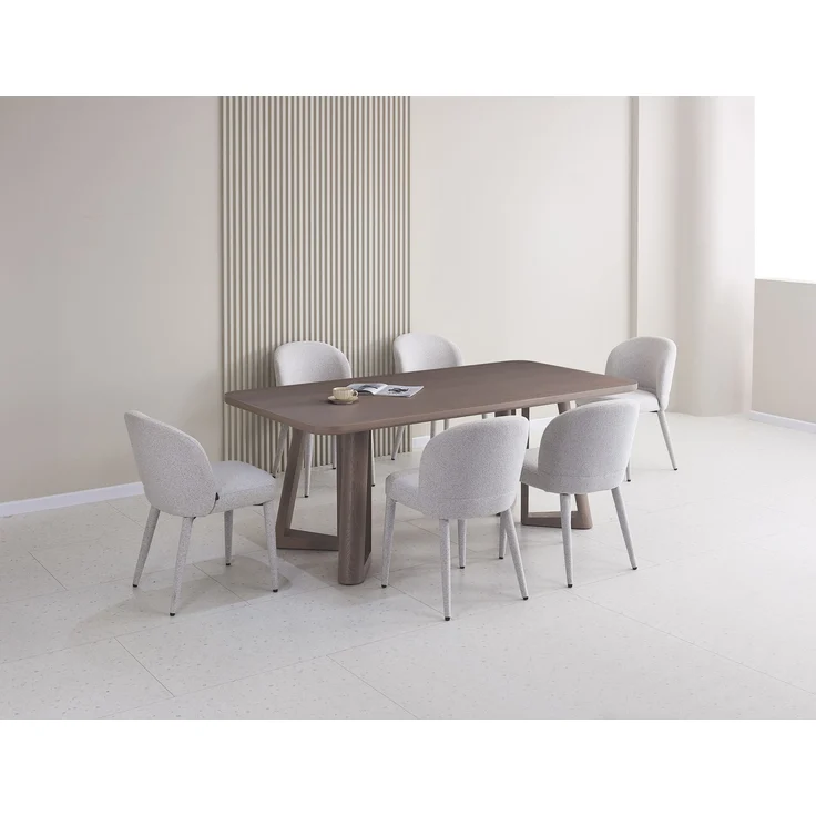 Selsey ‘Alisser’ Esstisch 200x100 cm, Nussbaum-Furnier – Bild 3