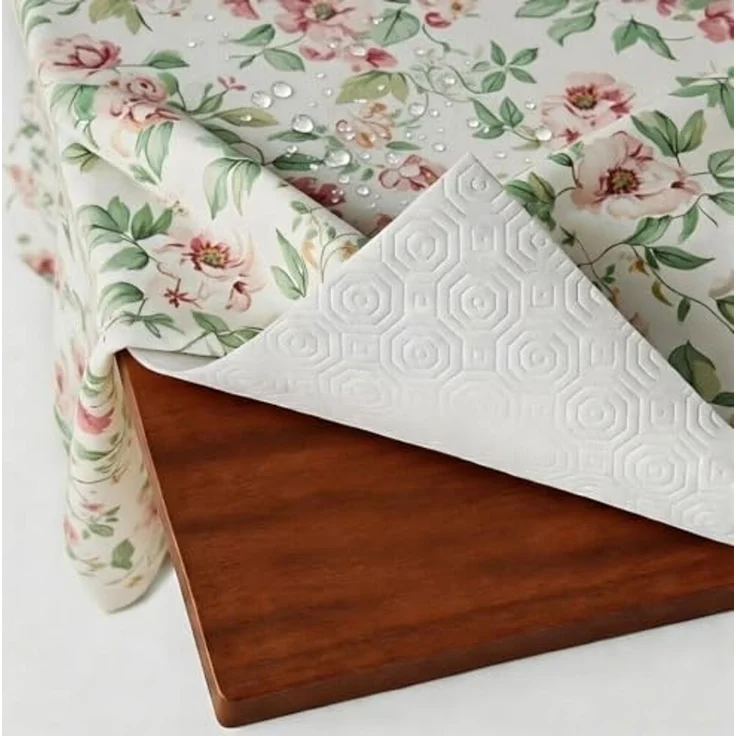 DecoHomeTextil Heimtextilmanufaktur Tischdecke Tischpolster Tischschoner Tischbelag Tischschutz Eckig Weiß – Bild 1