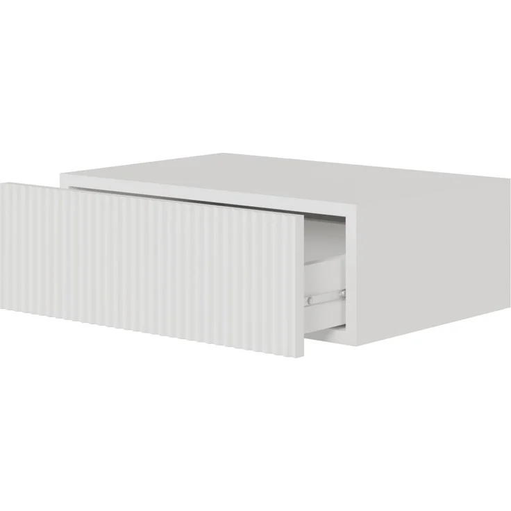 Selsey 'Veldio' Nachtkonsole mit Schublade, weiß, ca. 17 x 50 x 36 cm – Bild 4